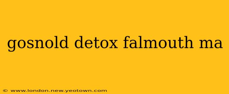 gosnold detox falmouth ma