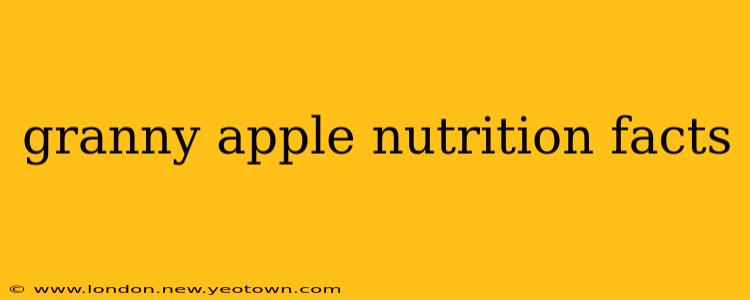 granny apple nutrition facts