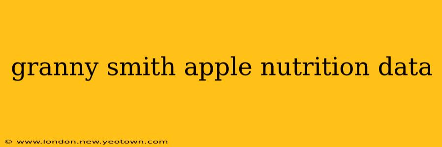 granny smith apple nutrition data