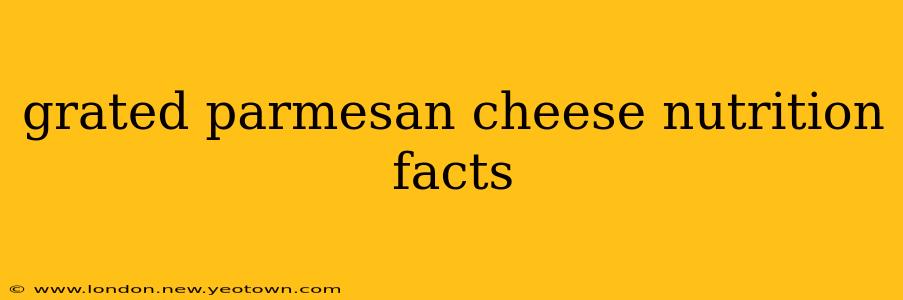 grated parmesan cheese nutrition facts
