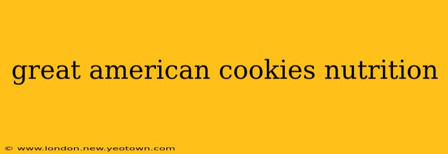 great american cookies nutrition