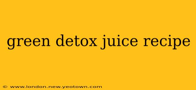 green detox juice recipe