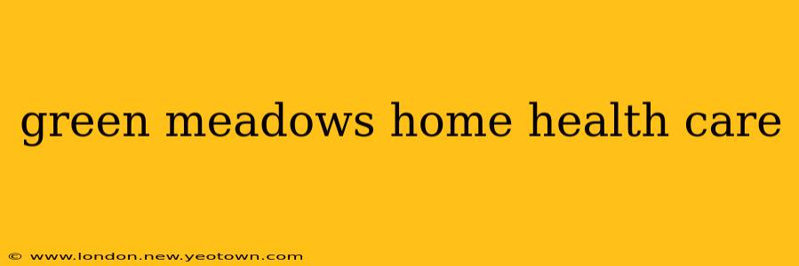green meadows home health care
