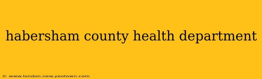 habersham county health department