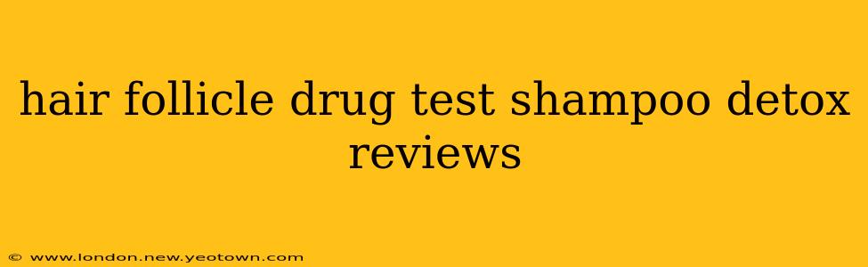hair follicle drug test shampoo detox reviews