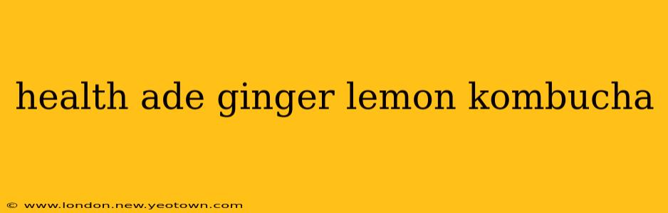 health ade ginger lemon kombucha