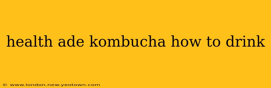 health ade kombucha how to drink