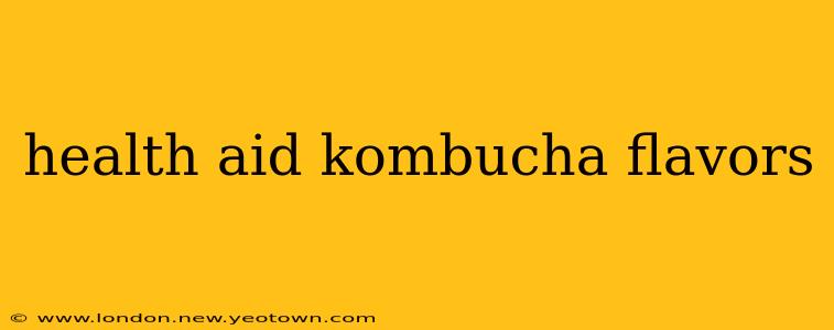 health aid kombucha flavors