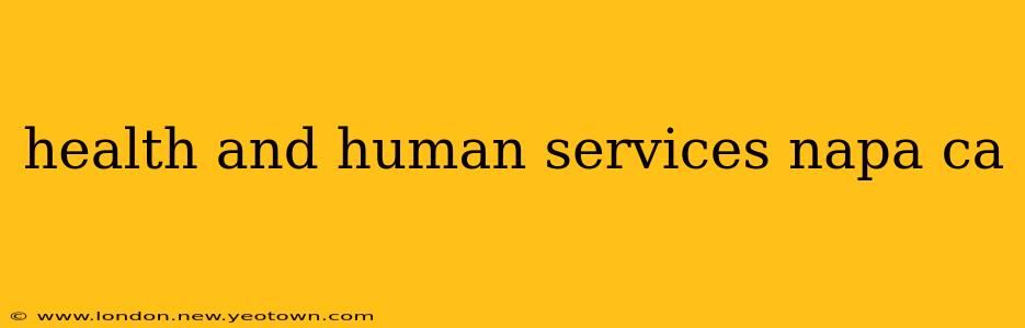 health and human services napa ca
