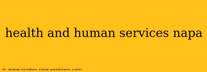 health and human services napa