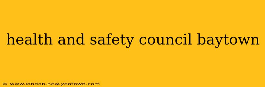 health and safety council baytown