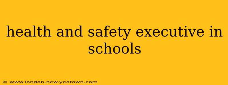 health and safety executive in schools