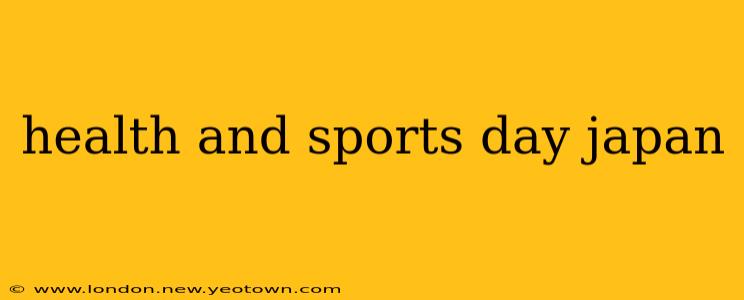 health and sports day japan