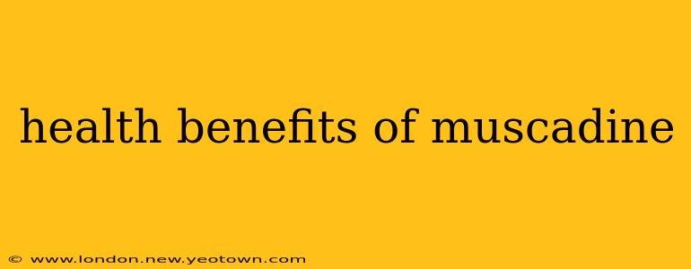health benefits of muscadine