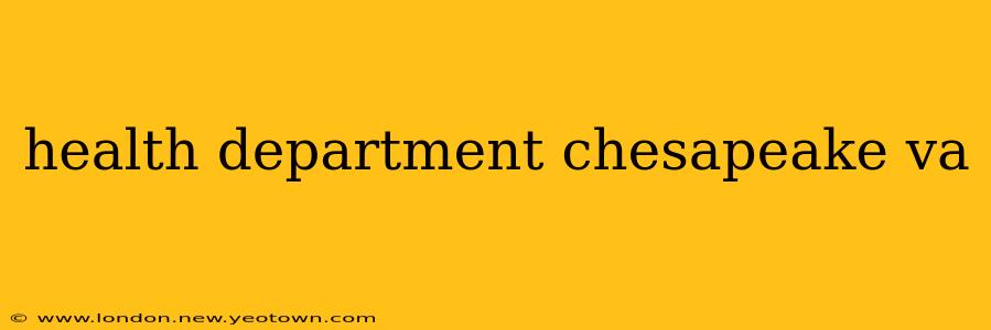 health department chesapeake va