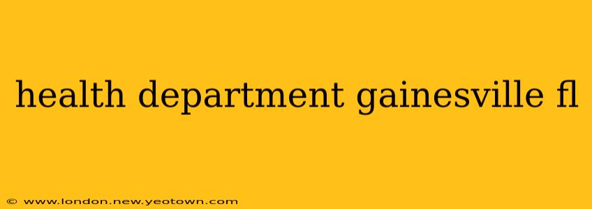 health department gainesville fl