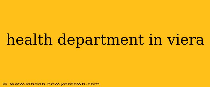 health department in viera