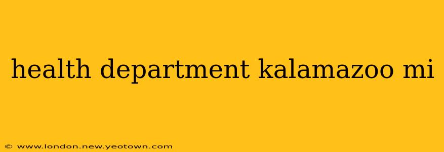 health department kalamazoo mi