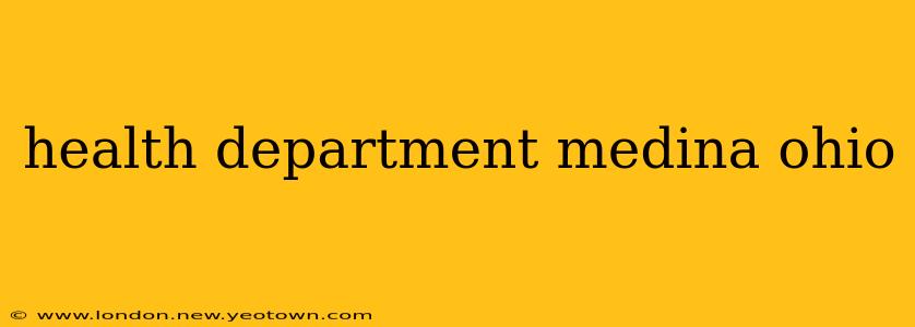 health department medina ohio