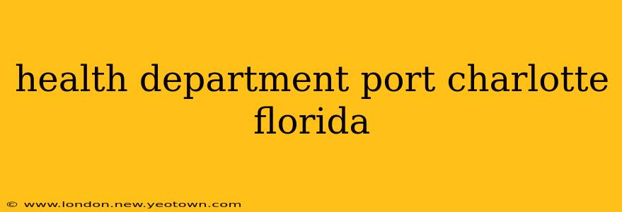health department port charlotte florida