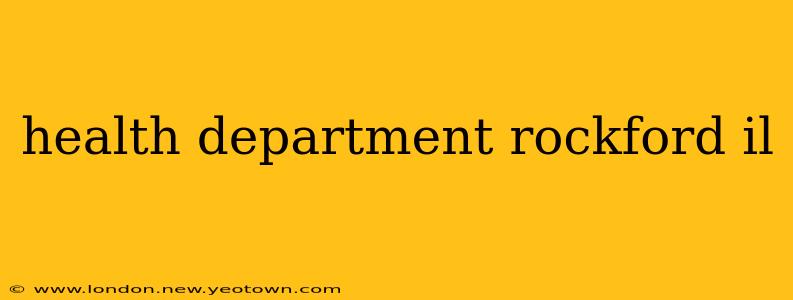 health department rockford il