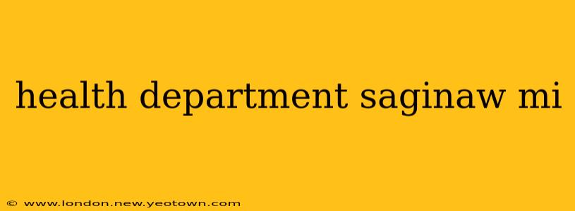 health department saginaw mi