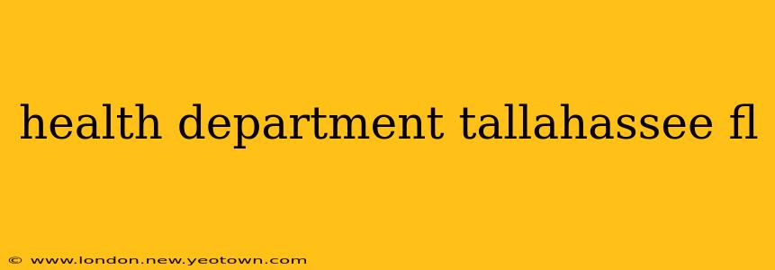 health department tallahassee fl