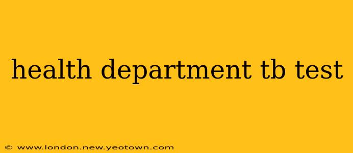 health department tb test
