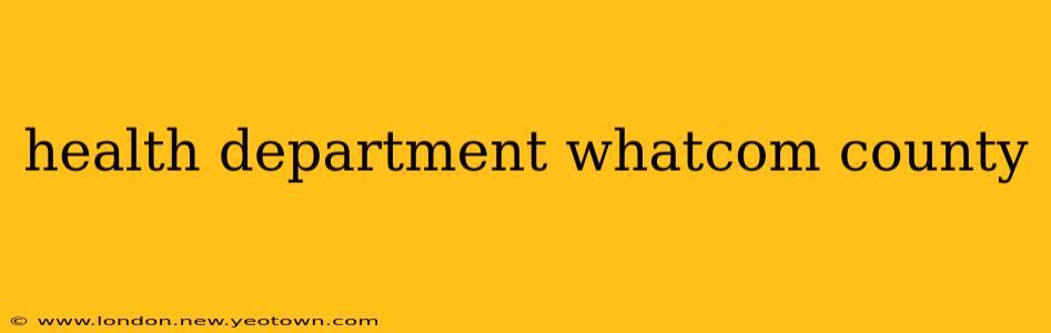 health department whatcom county