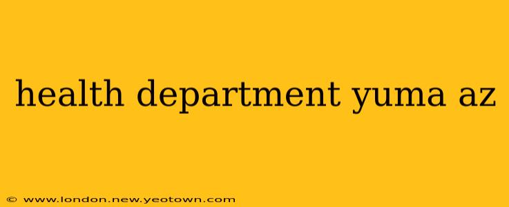 health department yuma az
