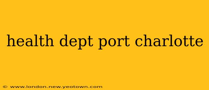 health dept port charlotte