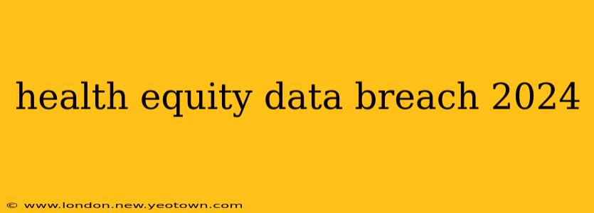 health equity data breach 2024