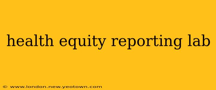 health equity reporting lab
