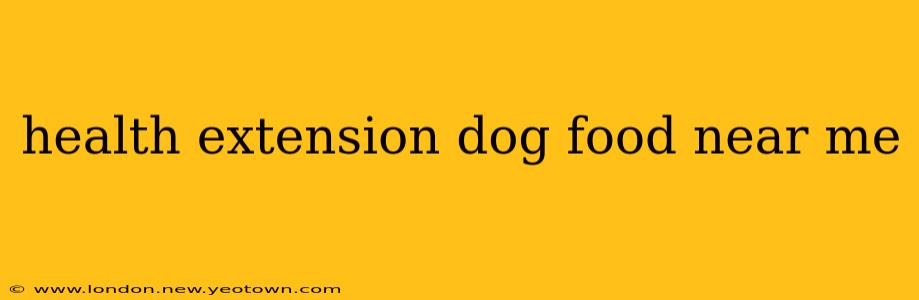 health extension dog food near me