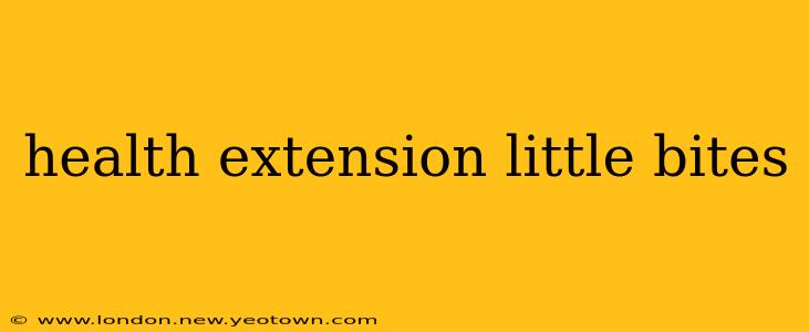 health extension little bites