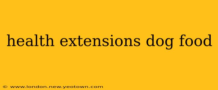 health extensions dog food