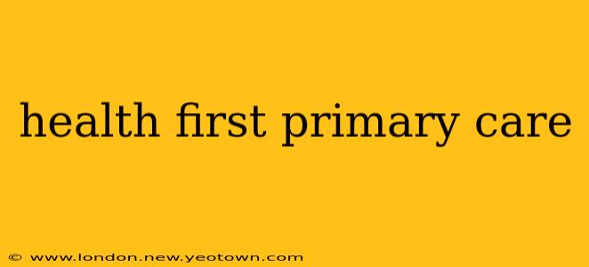 health first primary care