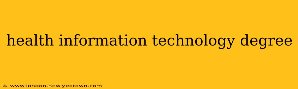 health information technology degree