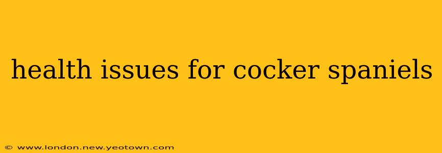 health issues for cocker spaniels