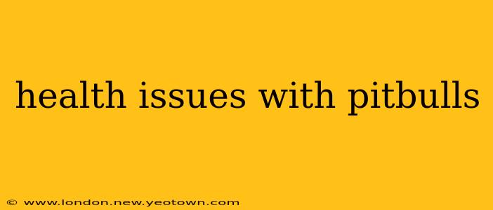 health issues with pitbulls