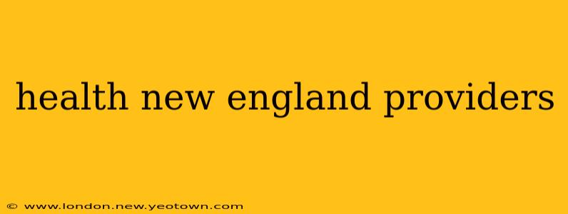 health new england providers