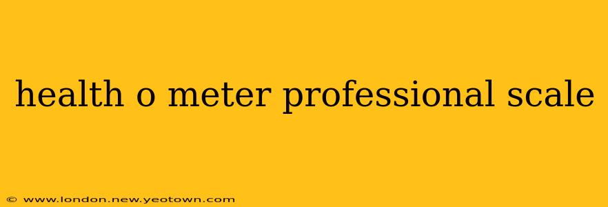 health o meter professional scale