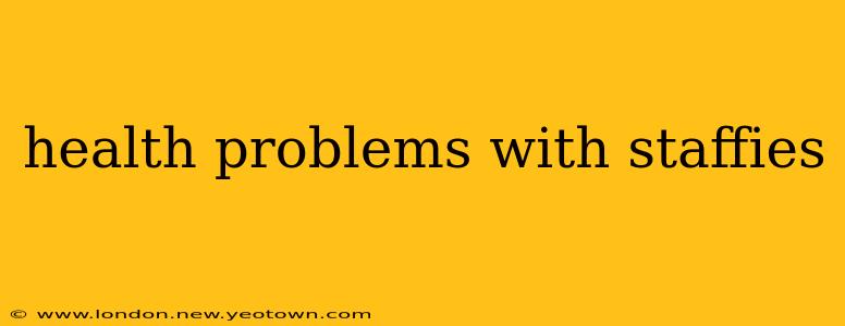 health problems with staffies