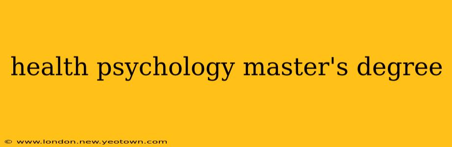 health psychology master's degree