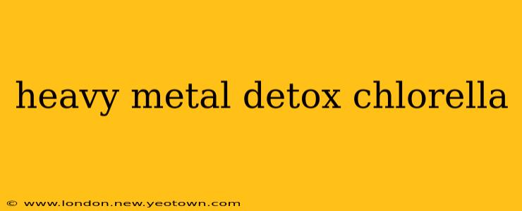 heavy metal detox chlorella