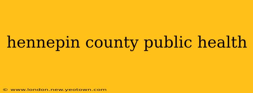 hennepin county public health