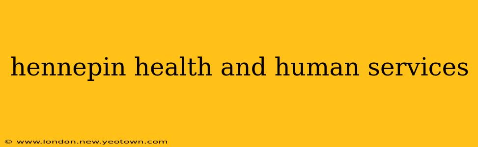 hennepin health and human services