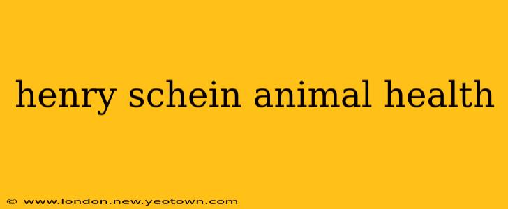 henry schein animal health