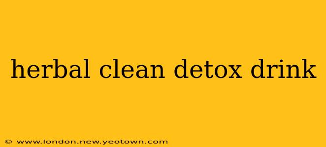 herbal clean detox drink