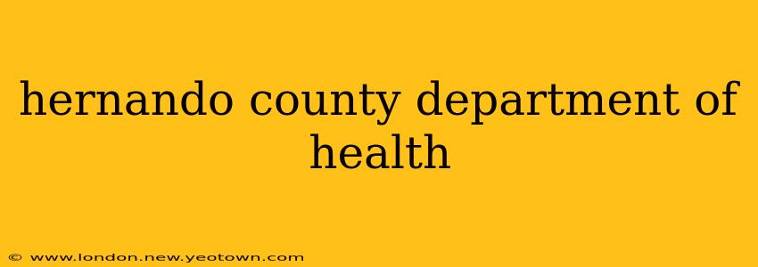 hernando county department of health